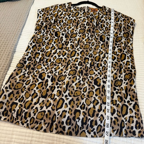 Tory Burch Women’s Leopard Print Silk Blouse Top - Picture 5 of 13